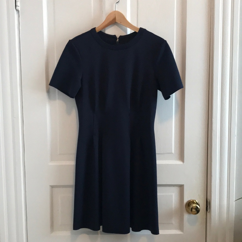 TOPSHOP | Navy short sleeve dress